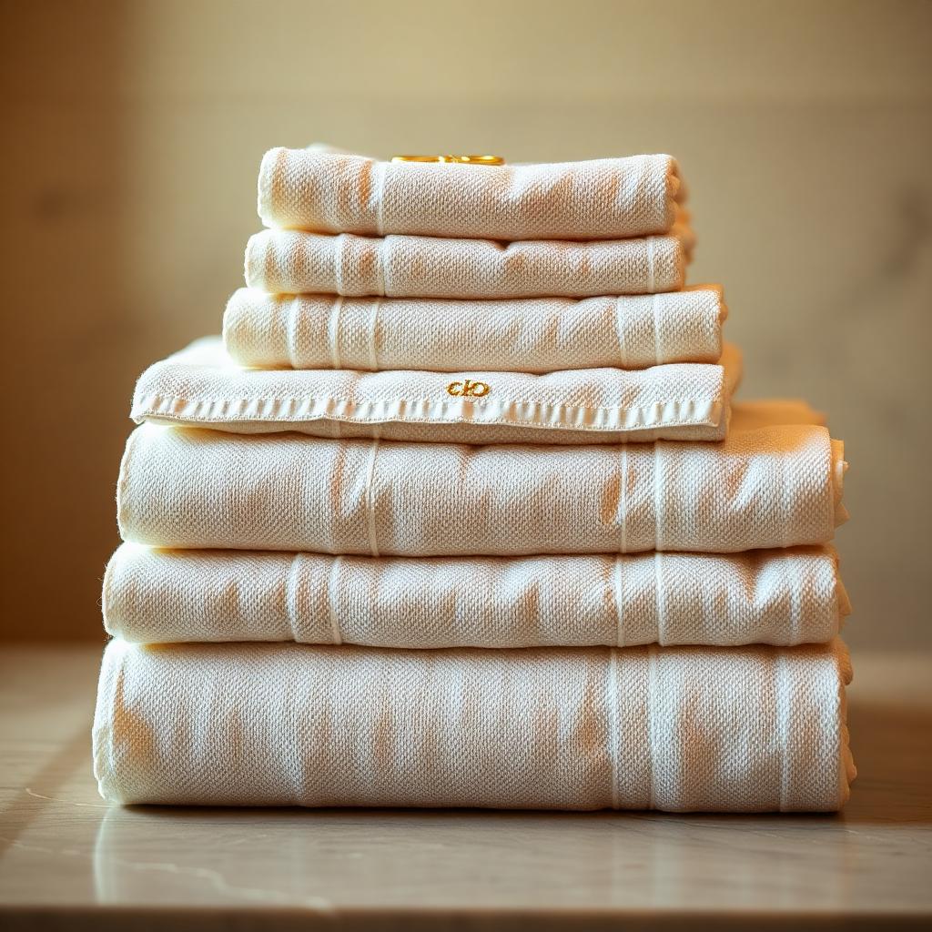 Ivory Linen Hand Towels